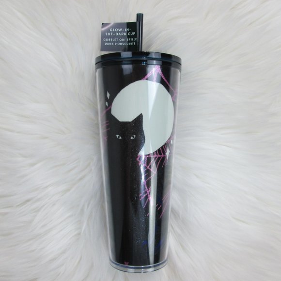 NWT Starbucks 2021 Halloween Glow In The Dark Cat Tumbler